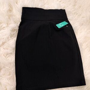 Ambiance Classic Black Pencil Skirt